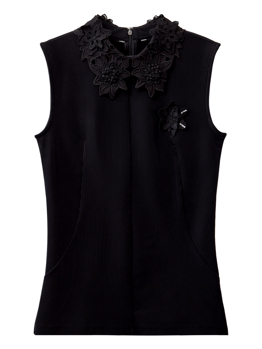 UTAA Flower Lace Sleeveless  : Women&#039;s Black  (UC3TVF611BK)