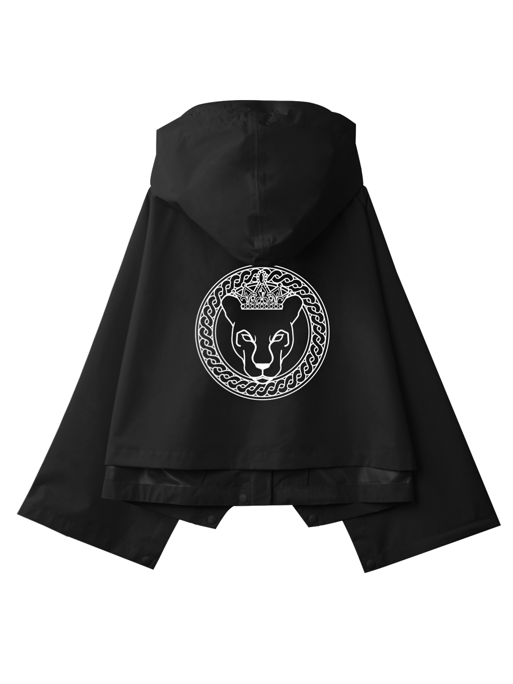 UTAA Scudo Ring Panther Poncho Raincoat : Women's Black (UD0RWF774BK